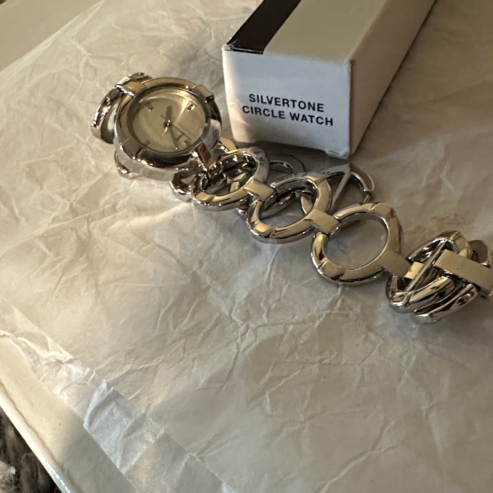 Avon vintage Silver stone Circular Bracelet Watch-Battery included - Picture 12 of 13